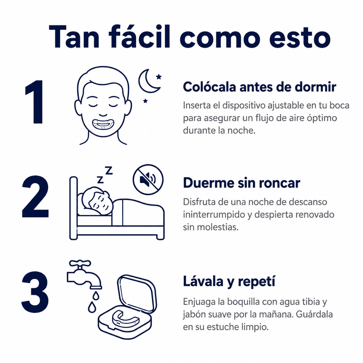 Airsleep - Dispositivo Antirronquidos Ajustable