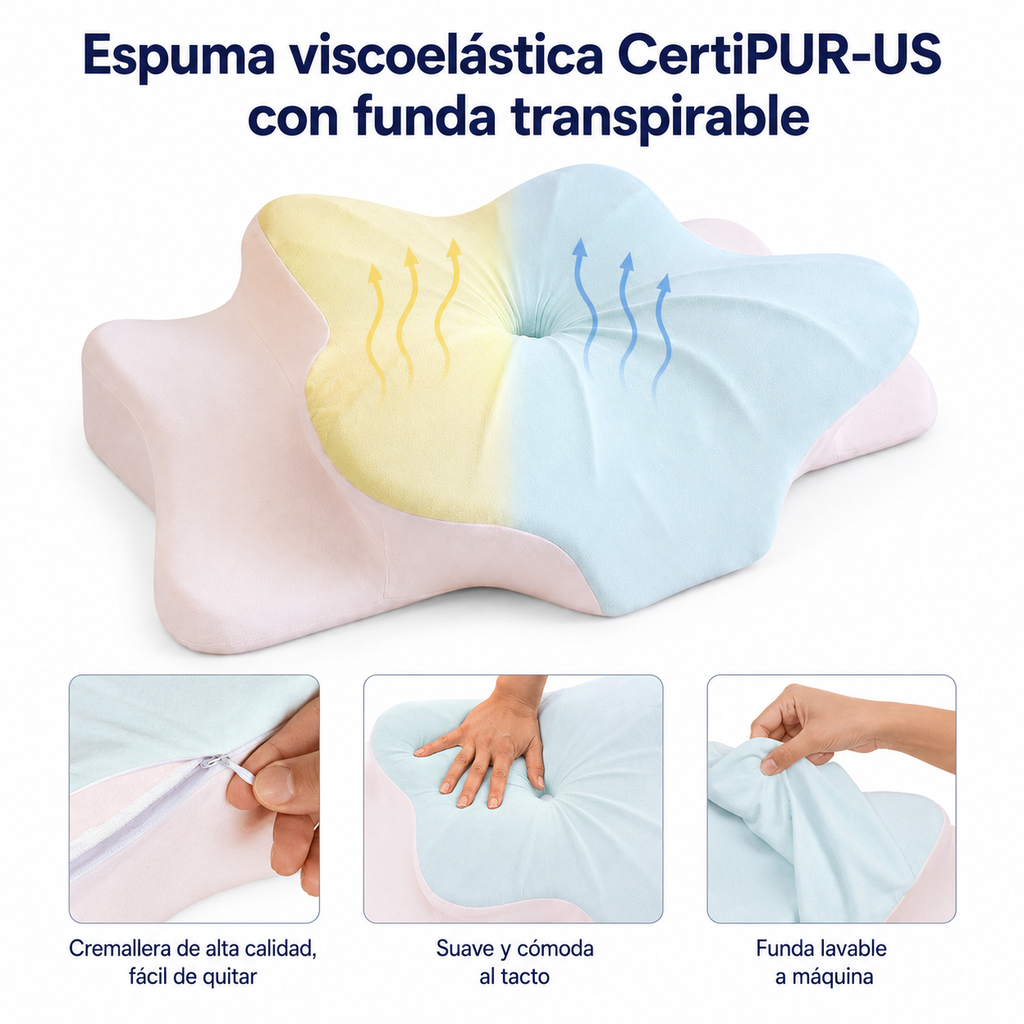 Almohada Cervical Mariposa